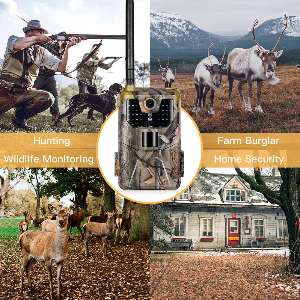 2G MMS SMTP Trail Camera Email Wildlife Hunting Cameras Night Vision Photo Trap