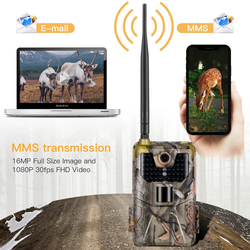 2G MMS SMTP Trail Camera Email Wildlife Hunting Cameras Night Vision Photo Trap