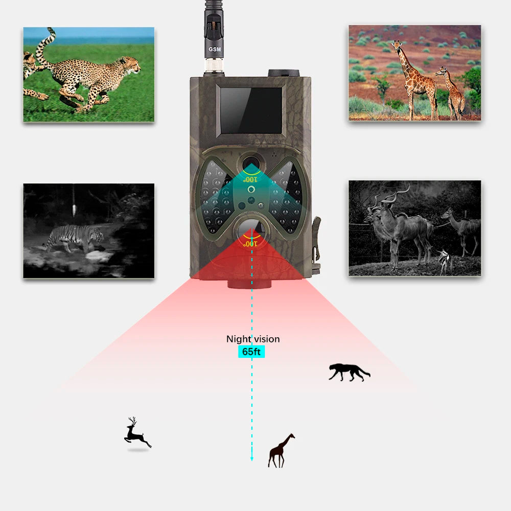 16MP 1080P Hunting Camera Wildlife Cameras HC300M Night Vision Cams
