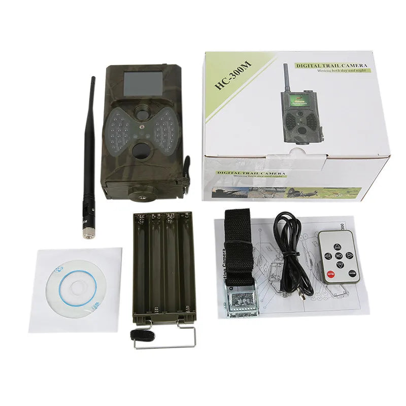 16MP Night Vision Hunting Trail Camera 2G MMS SMS SMTP HC300M Celluar Waterproof Wildcamera