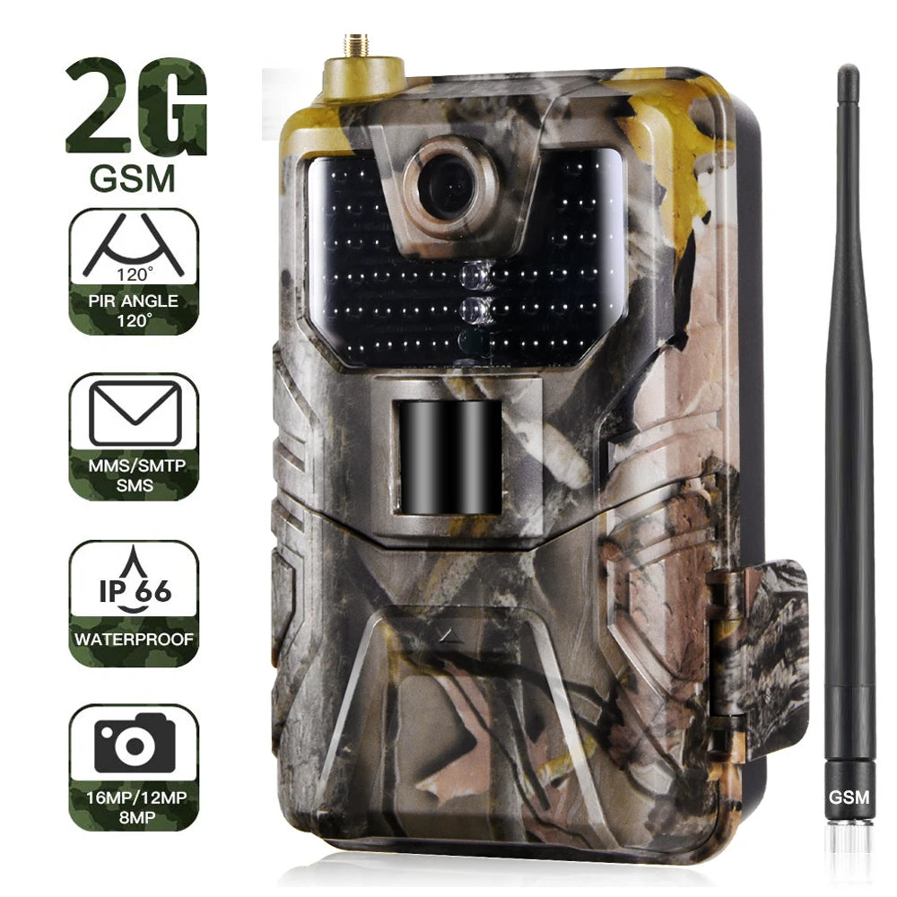2G MMS SMTP Trail Camera Email Wildlife Hunting Cameras Night Vision Photo Trap