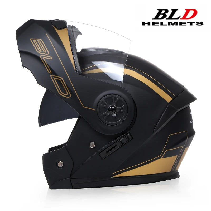 BLD Personalized Motorcycle Full Face Helmet Dual Lens Helmets
