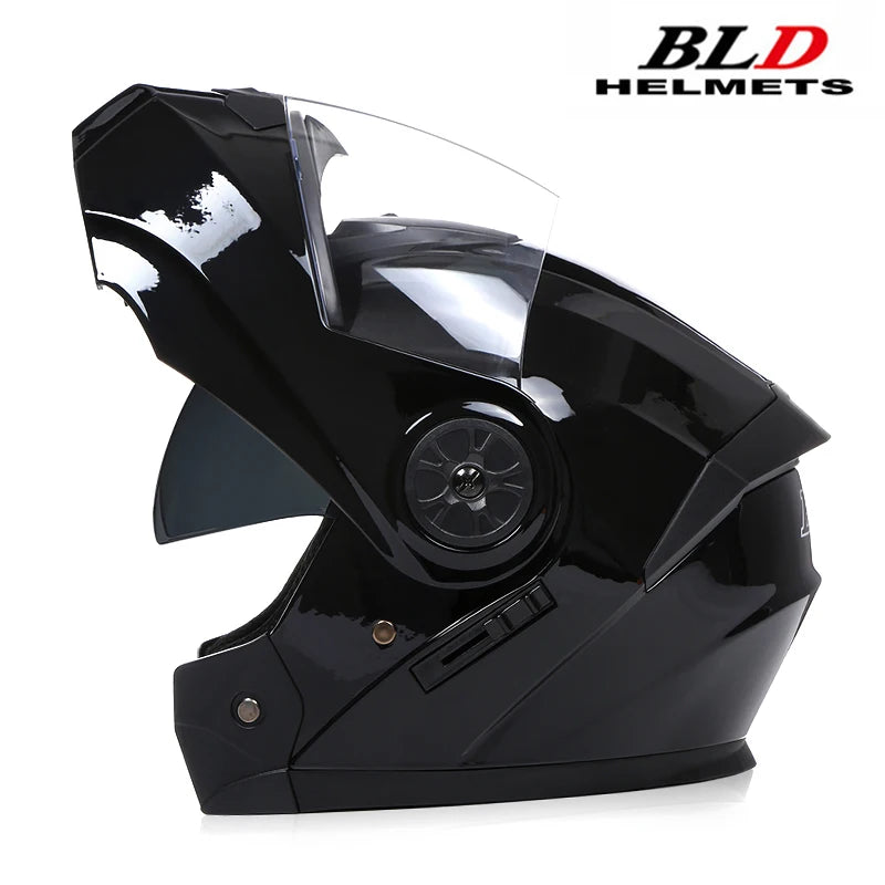 BLD Personalized Motorcycle Full Face Helmet Dual Lens Helmets