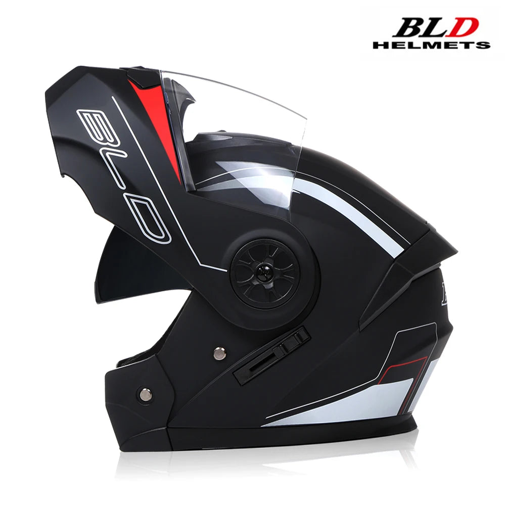 BLD Personalized Motorcycle Full Face Helmet Dual Lens Helmets