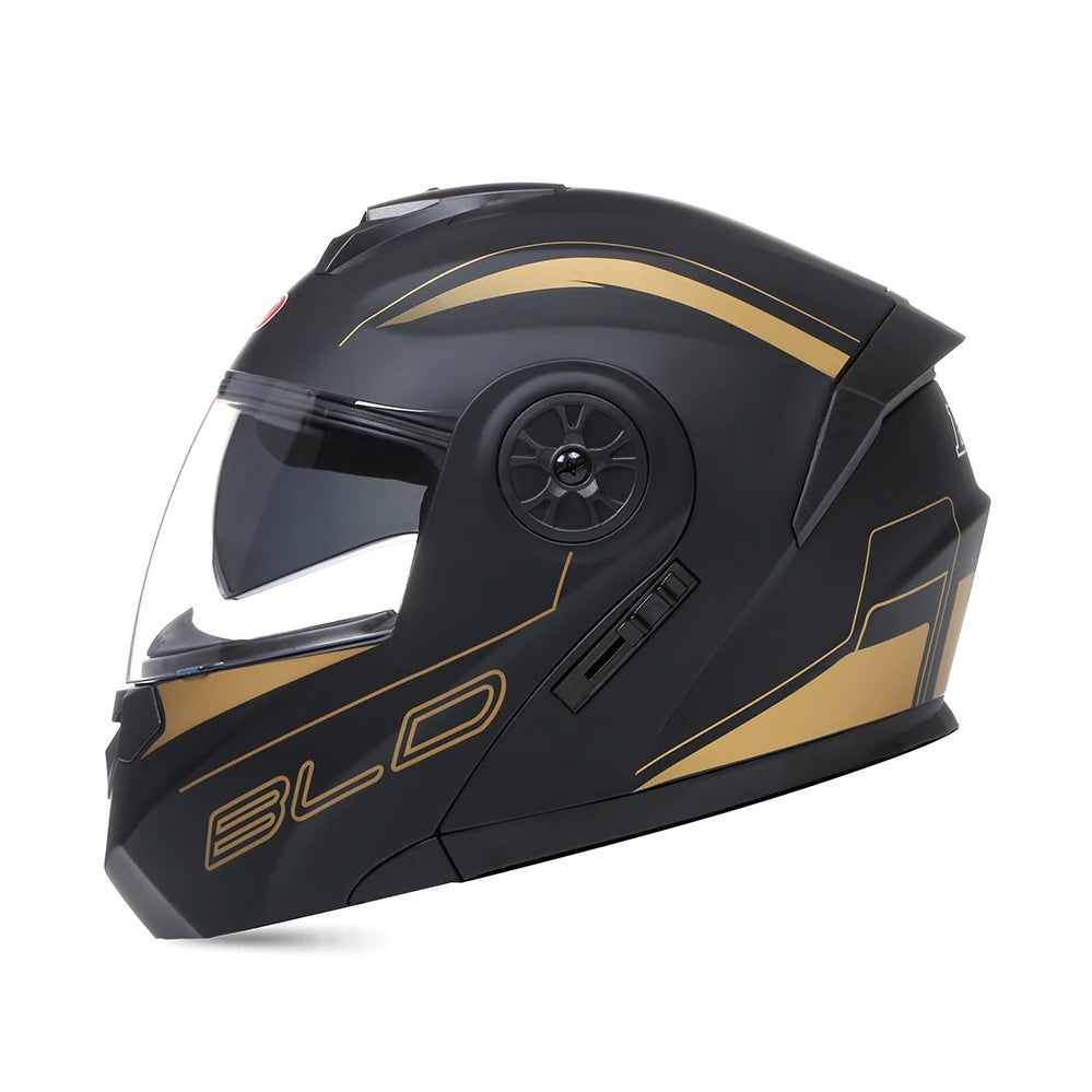 BLD Personalized Motorcycle Full Face Helmet Dual Lens Helmets