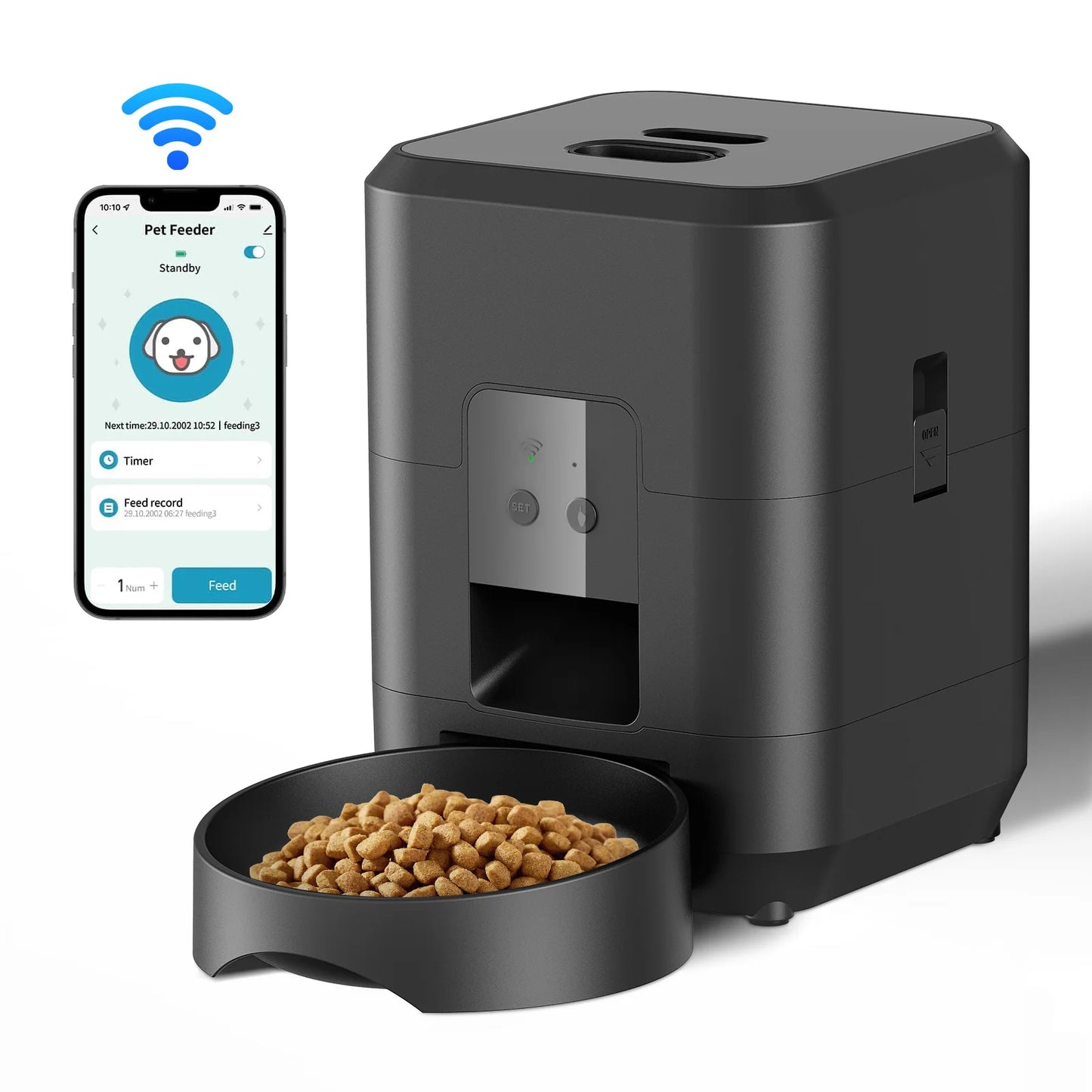 Smart Pet Feeder Automatic Cat Feeder Dog Slow Food Machine Cat Dog Bowl