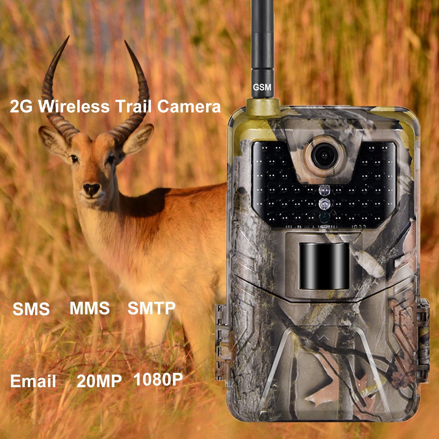 2G MMS SMTP Trail Camera Email Wildlife Hunting Cameras  Night Vision Photo Trap