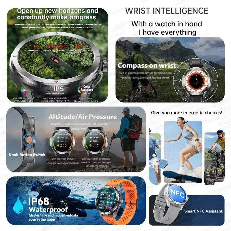 2025 New For Xiaomi S4 Ultra Sports Smart Watch Men