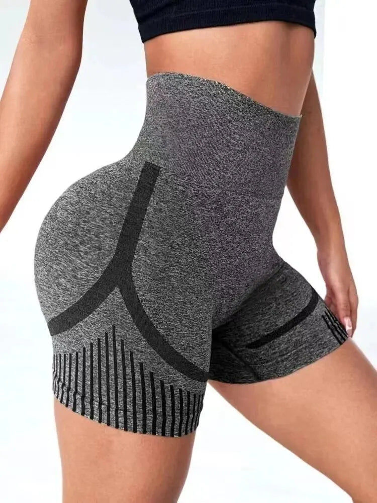 Women Yoga Shorts High Waist Workout Shorts Fitness Yoga Lift Butt Fitness short