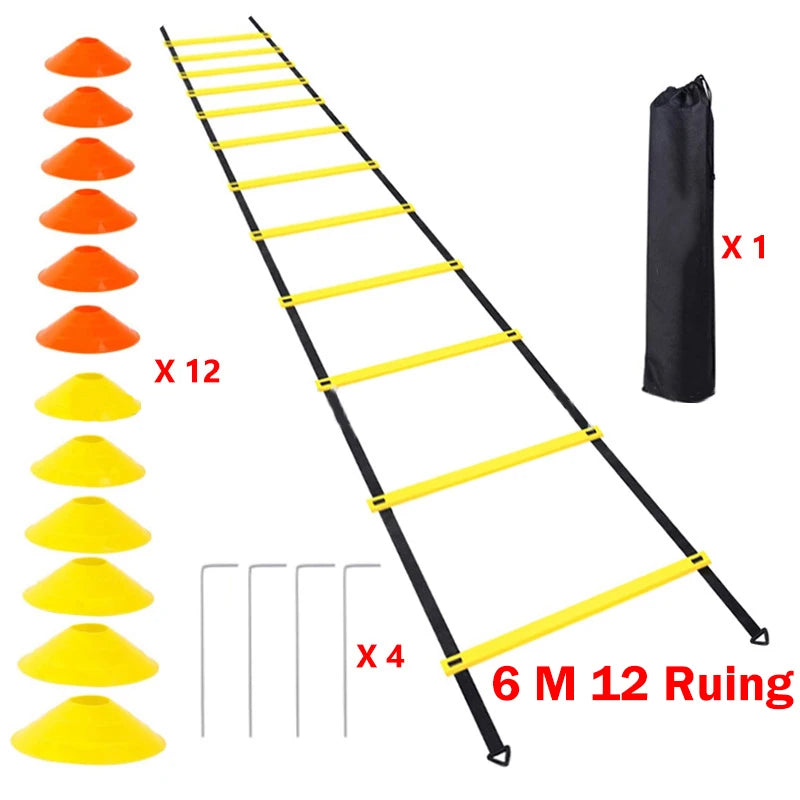 Football Agility Ladder Football Cones Soccer Speed Training Ladder Football Accessory