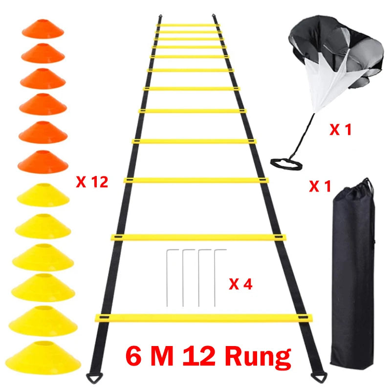 Football Agility Ladder Football Cones Soccer Speed Training Ladder Football Accessory