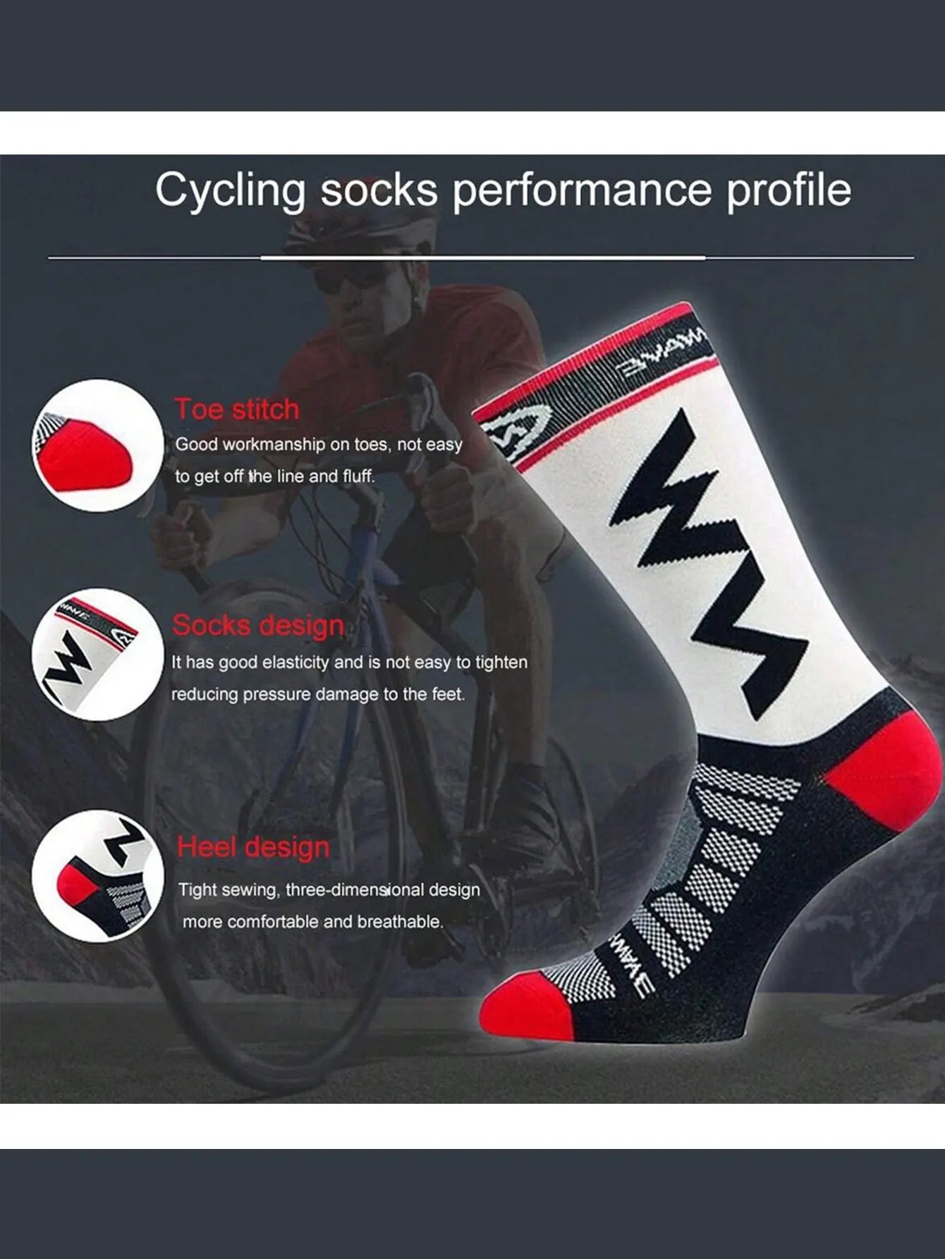 Outdoor running training, cycling sports socks, football socks, basketball socks