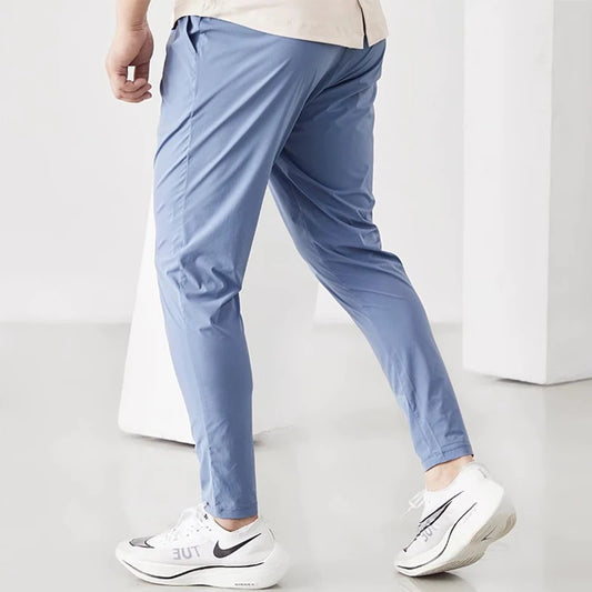 Men's Running Pants Sportswear Elastic Gym Fitness Trousers Training Sport Pants Men