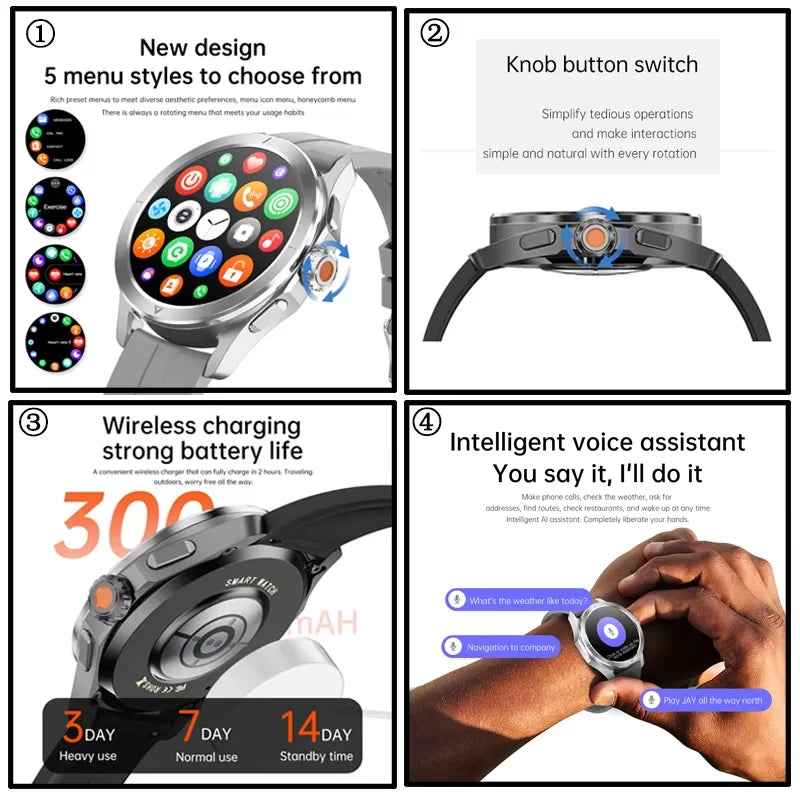 2025 New For Xiaomi S4 Ultra Sports Smart Watch Men