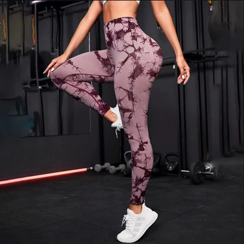 Women Yoga Pants Sport High Waist Push Up Leggings Gym Clothing