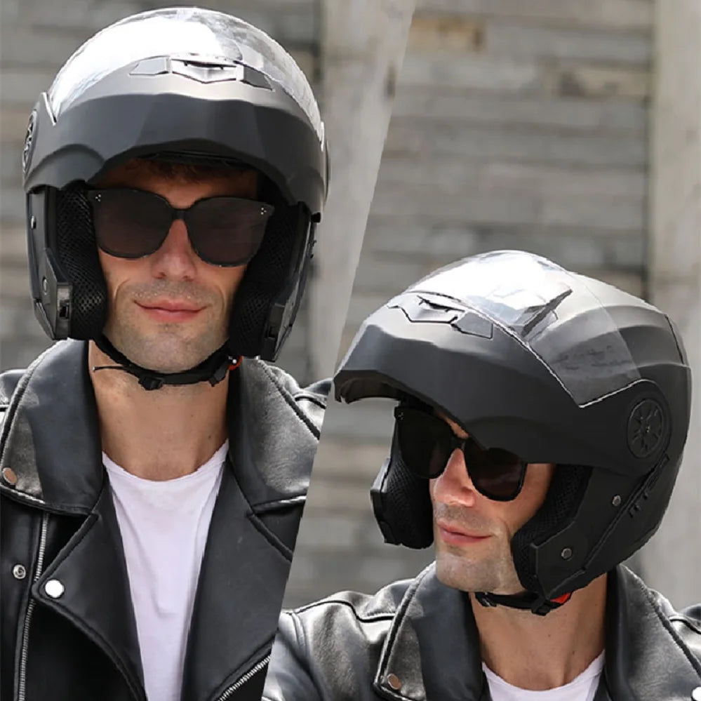 BLD Personalized Motorcycle Full Face Helmet Dual Lens Helmets