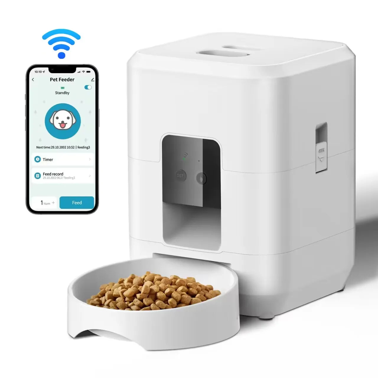 Smart Pet Feeder Automatic Cat Feeder Dog Slow Food Machine Cat Dog Bowl