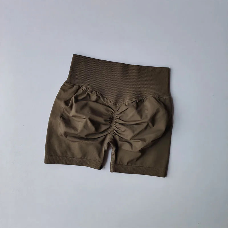 Peach Hip Lifting Sports Shorts Women High Waist and Waist Tightening
