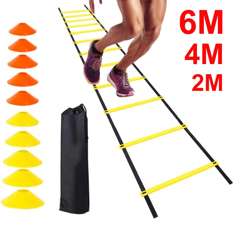 Football Agility Ladder Football Cones Soccer Speed Training Ladder Football Accessory
