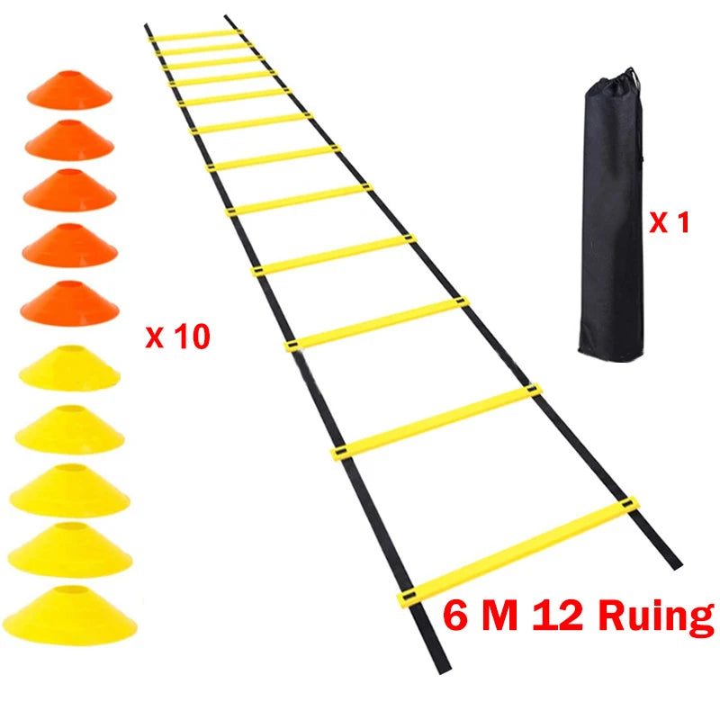 Football Agility Ladder Football Cones Soccer Speed Training Ladder Football Accessory